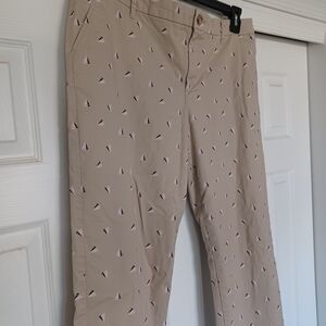 Tommy HILFIGER Tan nautical Sailboat Pants - 16